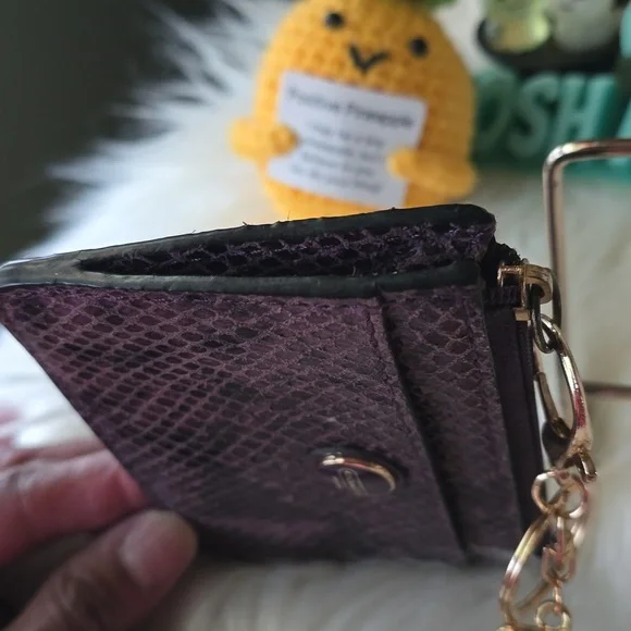 ๐๐ LOW START ๐๐Coach Purple id Card Holder And Purse Bling - Picture 6 of 9